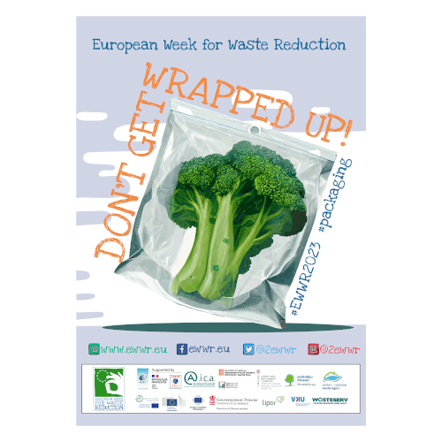A poster for the European Week for Waste Reduction 2023 Design by Graphics Guru 87