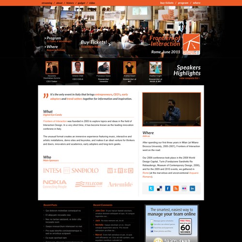 Powerful Technology Conference Website Design by Hitron_eJump
