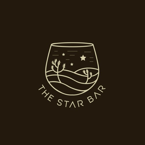 A Bar with Joshua Trees all around Design von Jacob Gomes