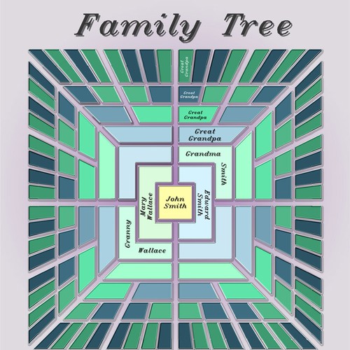 Design a unique and stylish way of showing the family tree Diseño de GRAOGRAMAN