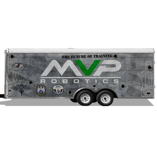 DESIGN A TRAILER WRAP FOR MILITARY ROBOTS - MVP ROBOTICS Design by ssrihayak