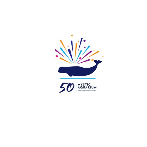 Mystic Aquarium Needs Special logo for 50th Year Anniversary Design by Passionately Curious