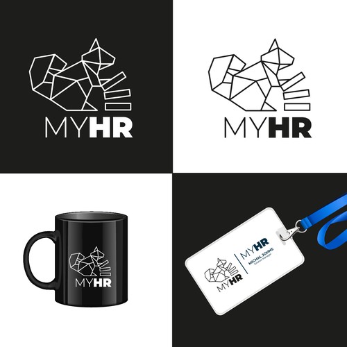 Create an awesome logo for myHR, the #1 HR Software in Luxembourg ! Design by M.I.Thomson