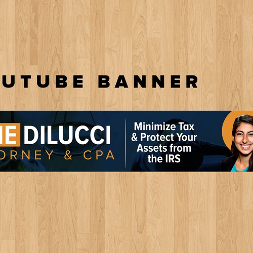 Simple and Professional Tax Law YouTube Banner Design by Graphics House