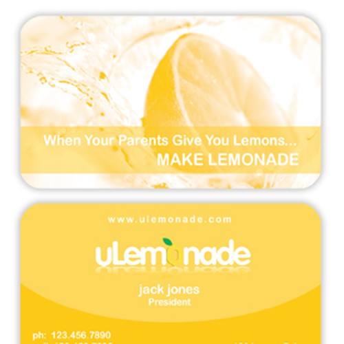 Logo, Stationary, and Website Design for ULEMONADE.COM Réalisé par gardline