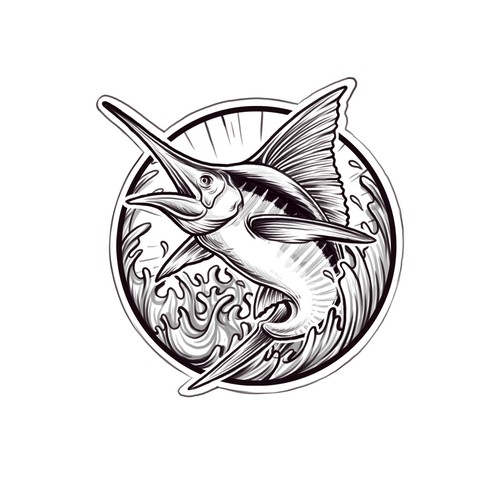 Diseño de LIFESTYLE AND FISHING BRAND IllUSTRATION FOR T SHIRT de BROXinc