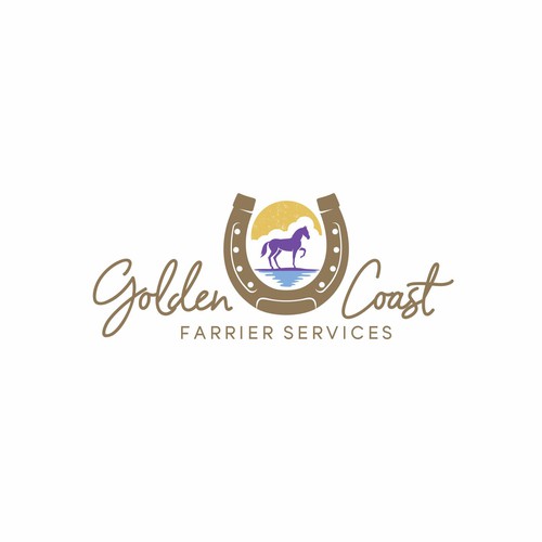 Golden Coast Farrier Services Design by tasa