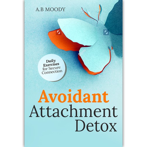 Cover for a book about avoidant attachment! Design by ink.sharia