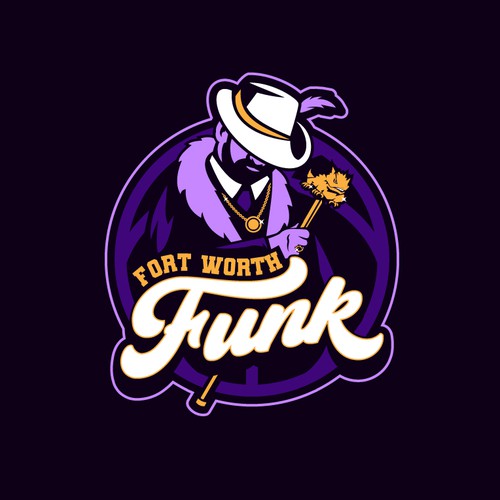 Basketball Logo for Team 'Fort Worth Funk' - Your Winning Logo Featured on Major Sports Network Design by Deezign Depot