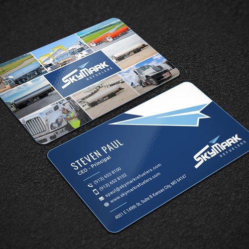 Need business card redesign for Aircraft Truck Fueling company Design by H_IMAM