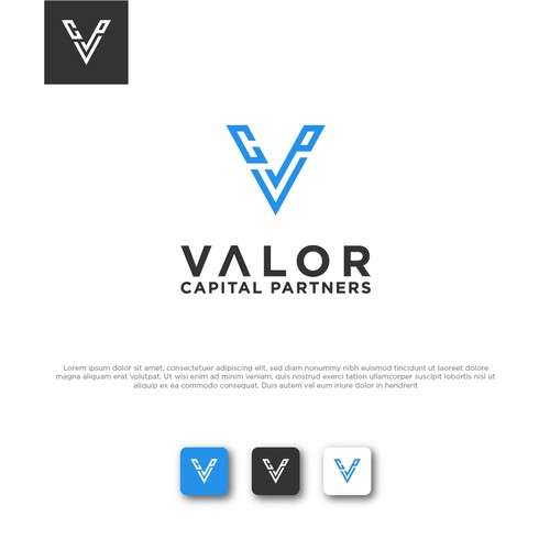 Valor Capital Partners design competition Design by KHAN GRAPHICS ™