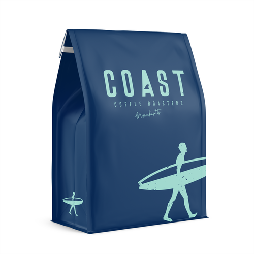 design logo for Coast Coffee Roaster, that will give an ordinary word a cool vibe Design by Helma