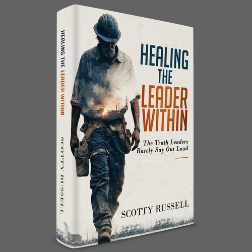 "Powerful Leadership Book Cover – Industrial Transformation Theme" winning Poster