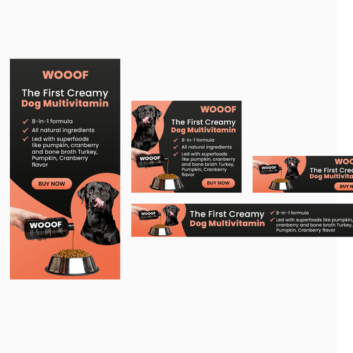 WOOOF Dog Multivitamin banner ads Design by Vinod3Kumar