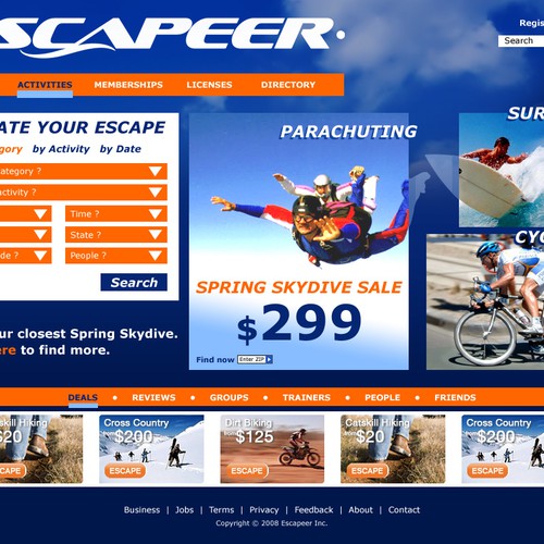 Design di ESCAPEER.COM <--  ;)  --> {a FaceySpacey Web 2.0 Design Contest} di metatad