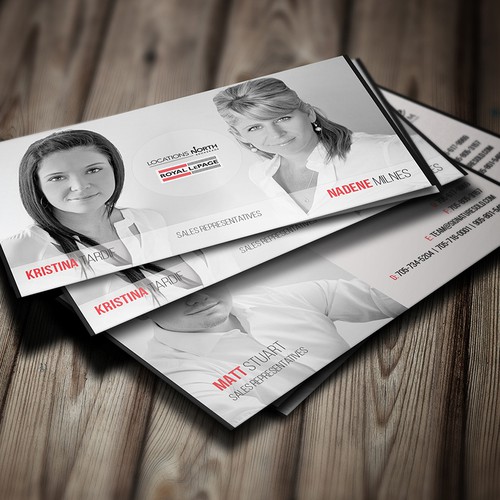 Business Cards for Top Real Estate Team Diseño de AnjaDesign