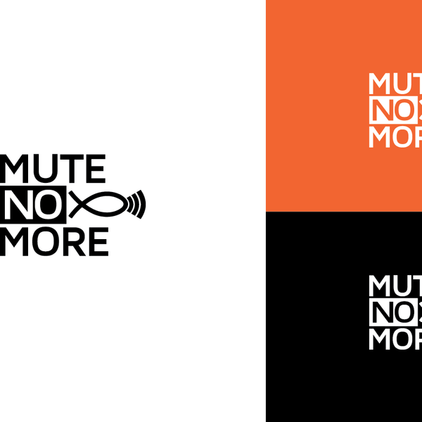 Design by hatchBox titled "Create a new logo for Mute No More"