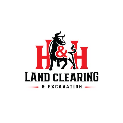 LOGO AND LETTER HEAD FOR H&H LAND CLEARING AND EXEXCAVATION Design réalisé par MagesticD