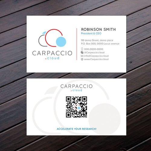 Give more muscle to research with graphic ID for CARPACCIO.cloud Design by Felix SH