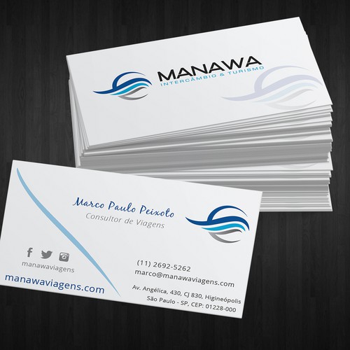 Please create a great Business Card design for travel ...