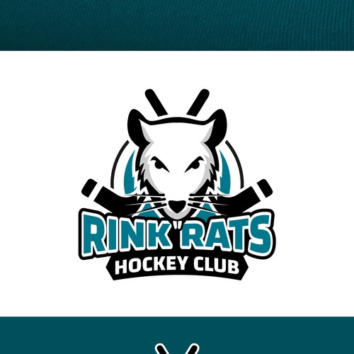 Rink Rats Logo Rink Rat Sticker Set Ice Hockey Sticker Set – For
