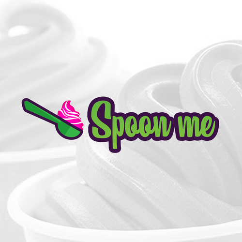 Create a trendy logo for a new Frozen yogurt shop! Spoon Me Yogurt Design by Nandox82