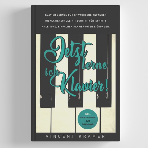 Design a book cover for a piano school for adults! Design by AnnyM