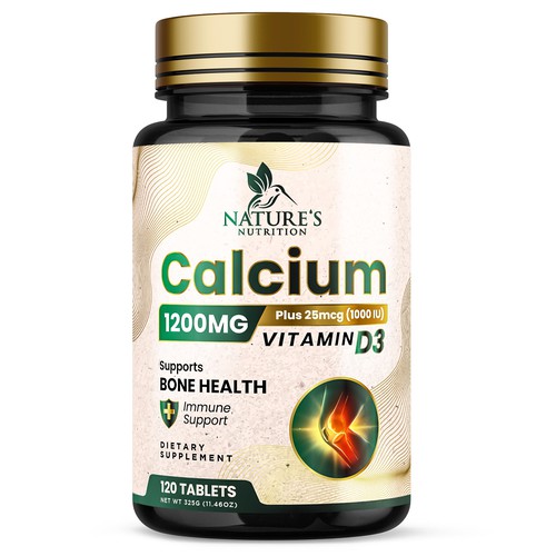 Calcium Plus Vitamin D3 Design Needed for Nature's Nutrition Design réalisé par Davi Giolo ★