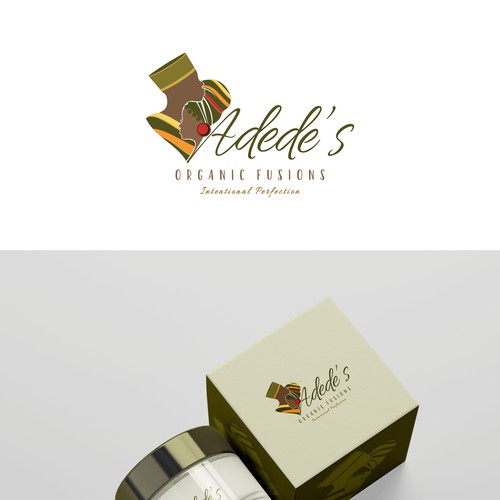 Vibrant African themed logo for an organic skin care company Design by GinaLó