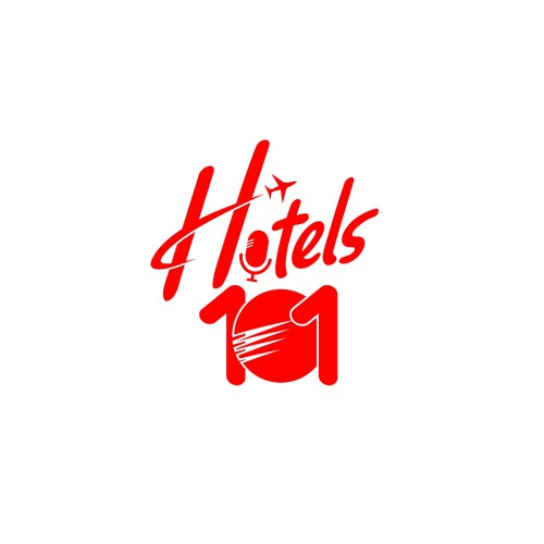 Create a logo for a podcast called - Hotels 101 - incorporate a hotel in the logo Design by i-ali