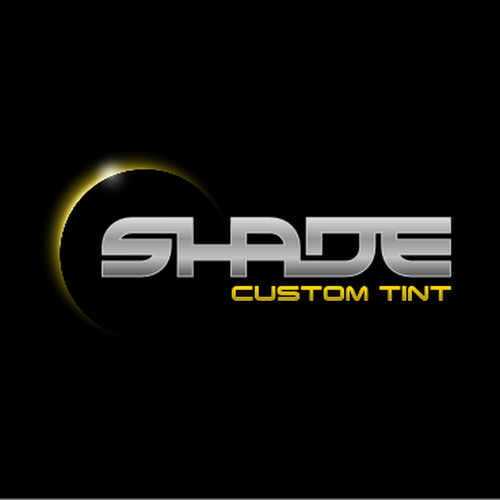 Create a stylish eclipse/shaded logo for a window tinting business ...