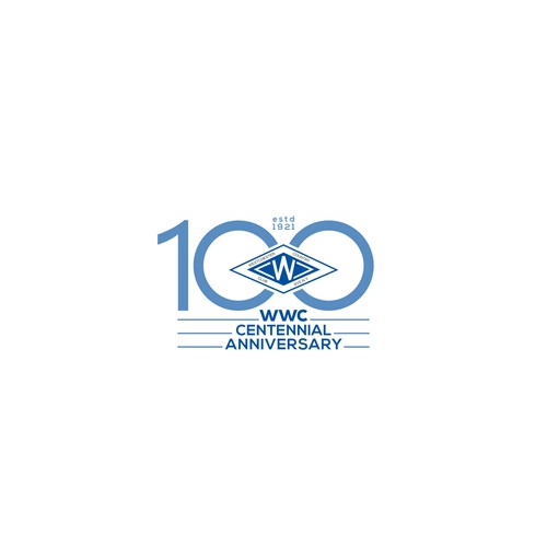 Centennial Anniversary Logo Design réalisé par NABEEL™