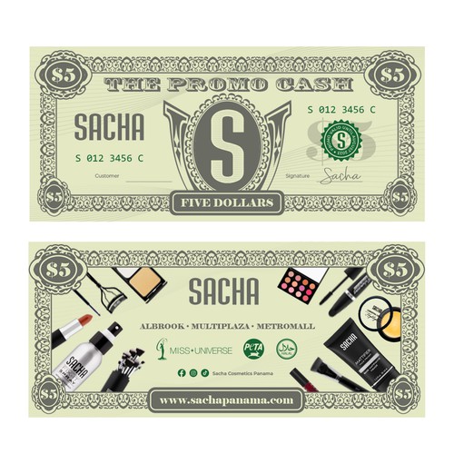 Sacha Cash Design by Leo Sugali