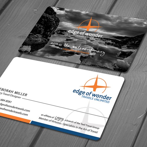 Create a card that exudes the awesomeness of luxury adventure travel Design by deviserpark