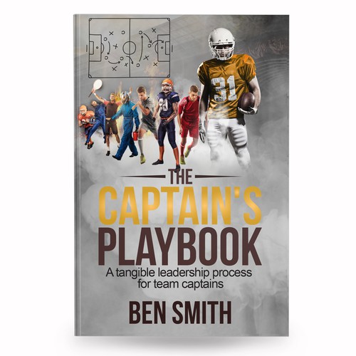Sports Cover Book - The Captain's Playbook Design by anisha umělec