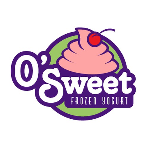 logo for O'SWEET    FROZEN  YOGURT Design von CrankyBear