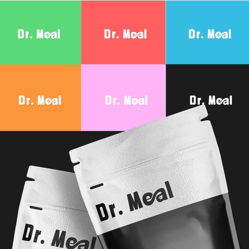 Meal Replacement Powder - Dr. Meal Logo Design by acid_noir™✅