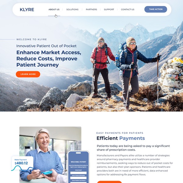 Website for Klyre Pay