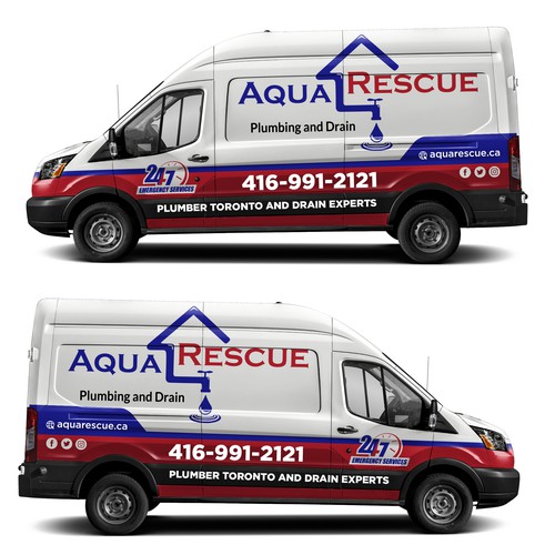 Aquarescue Van Wrap Design by Kiky Rizki