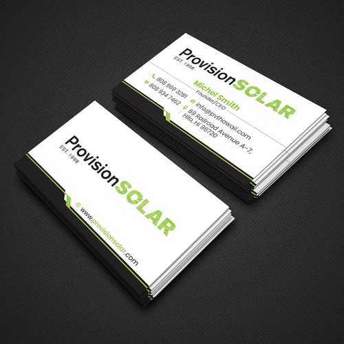 Solar Business Cards Design by Naim Uddin