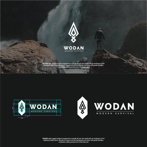 Design a Runic / Rune inspired logo for 'WODAN' an outdoor survival company Design by jiwayngsama