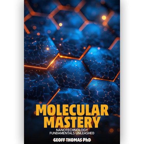 Create an eye-catching design for a first time author on the topic of nanotechnology. Design von RoundRectangles