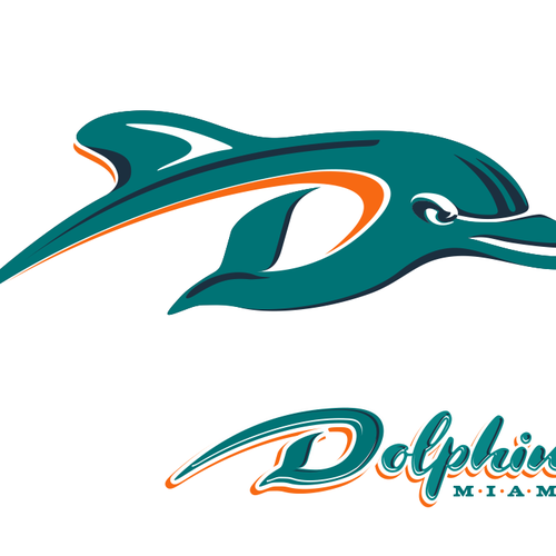 99designs community contest: Help the Miami Dolphins NFL team re-design its logo! Design by TimZilla