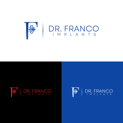 Luxury Dental Implant Logo Brand for World-Class Implant Surgeon appeal Patients and Other Doctors Design by sahri