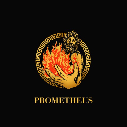 Prometheus God of Fire : logo design Design by artfery illustrator