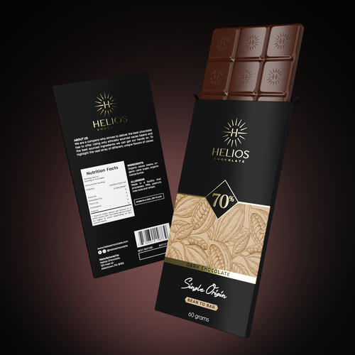 Design di Design chocolate bar packaging for a Premium bean to bar Chocolate business di podbara