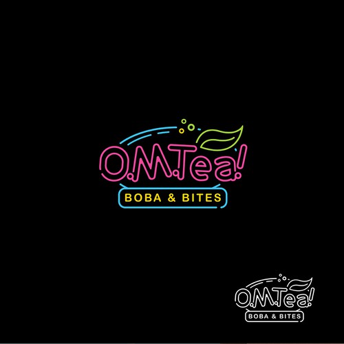 Design eye catching logo for bubble tea shop. Design by GKeso_Designs