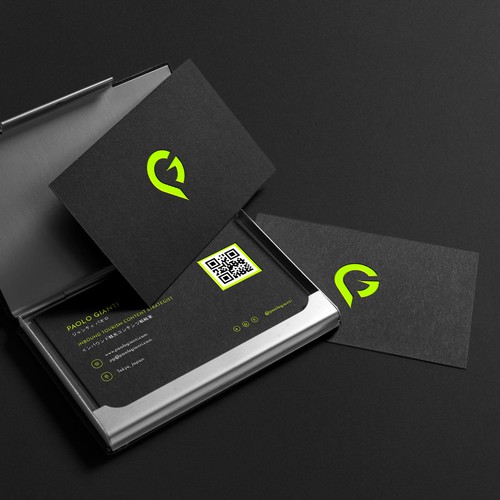 Black And Light Green Modern Personal Trainer Sport Business Card - Venngage