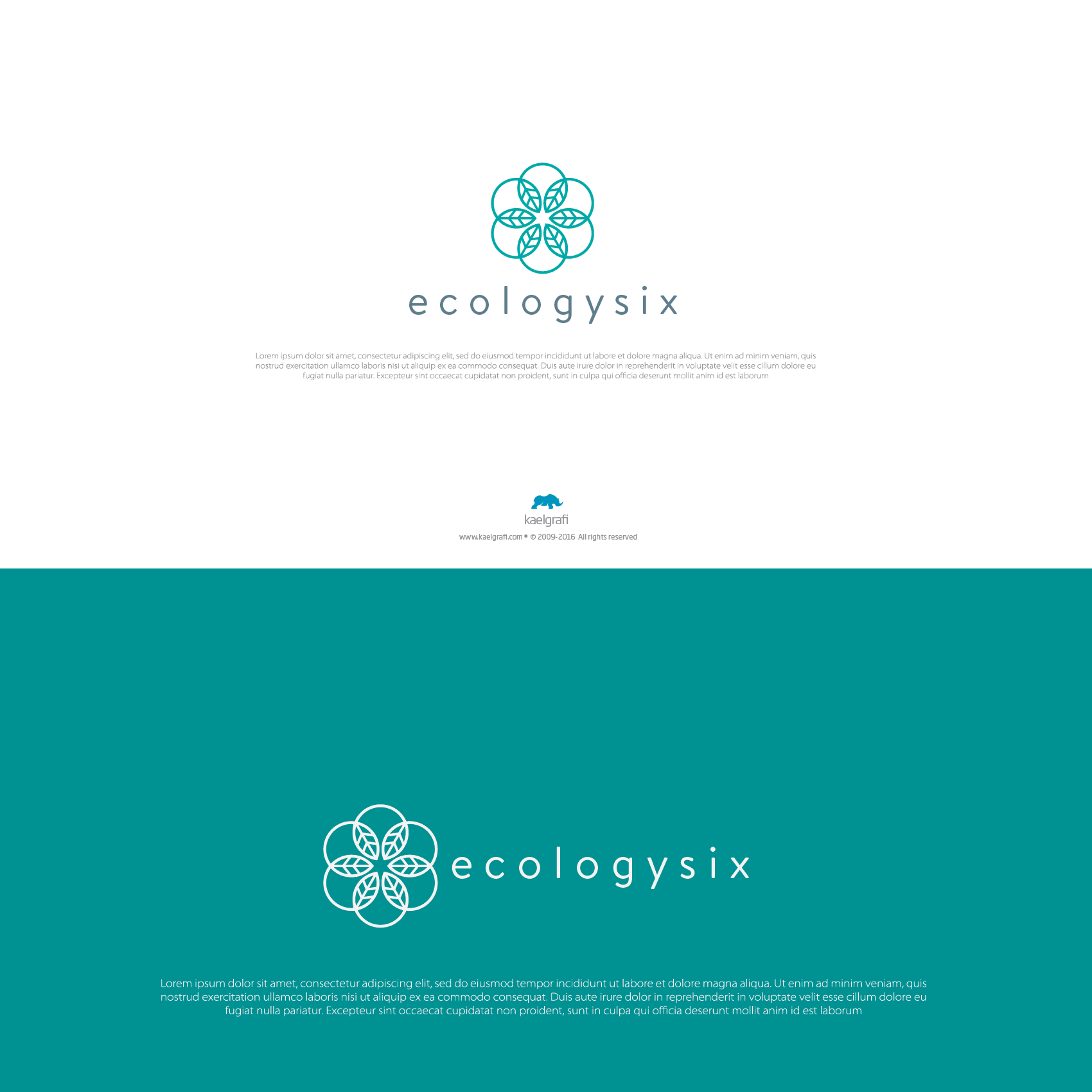 Biology logo with the title 'ecology six'