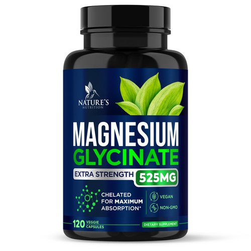 Natural Magnesium Glycinate Design needed for Nature's Nutrition Design by gs-designs